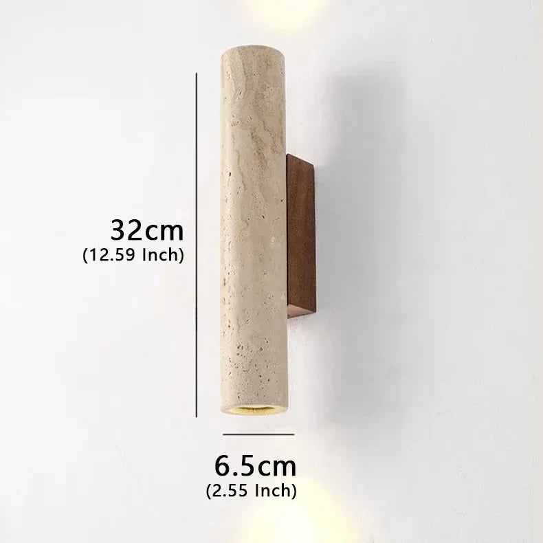 lampe murale moderne marbrée pierre 3000K 4200K entrée chambre étude