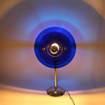 lampe sol moderne bleu doré noir translucide effet bauhaus haute qualité chambre coucher
