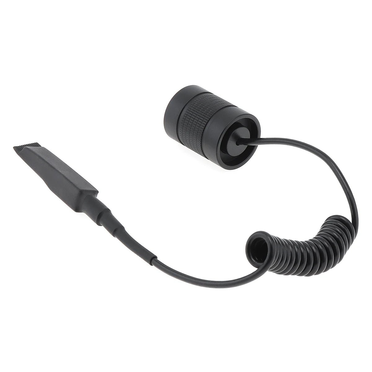 torche électrique accessoire noir spirale dorée filetage technique aluminium utilitaire éclairage nocturne camping