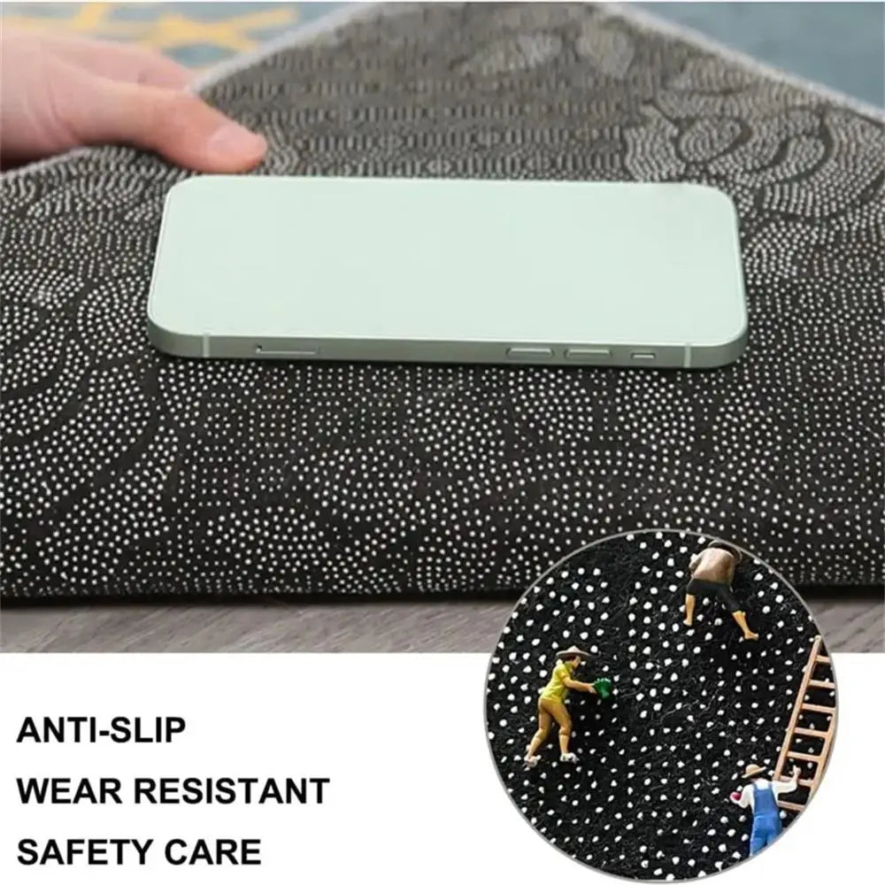 tapis polyester résistant décoration moderne pois poissons blanc bleu vert rouge jaune noirintérieur chambre