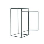 terramium verre transparent plante verte moderne naturel branchages terre inclusion