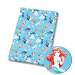 tissu imprimé mickey minnie géométrique coton polyester 140cm bleu blanc rouge jaune