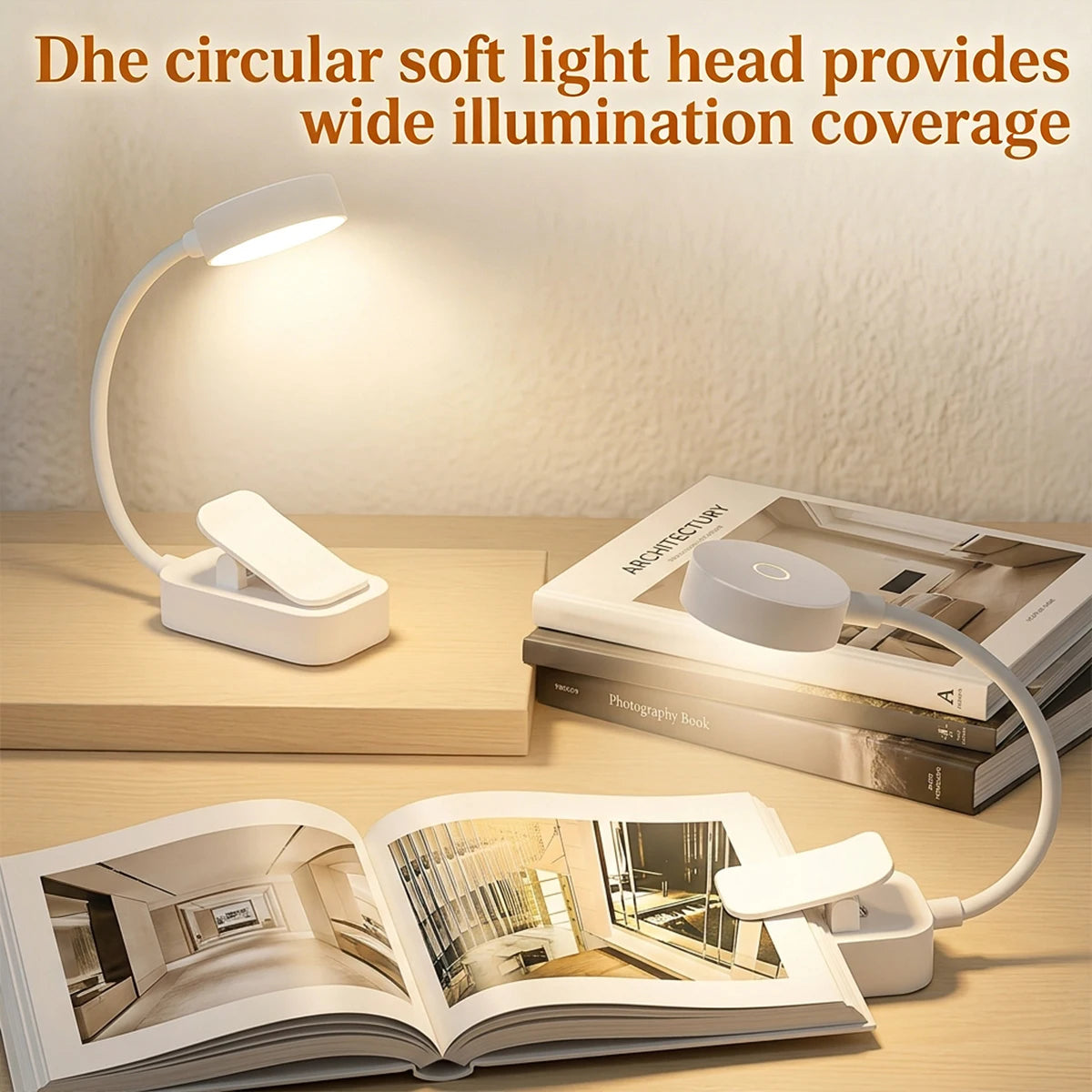 lampe lecture led rechargeable usb intensité variable modes couleurs veilleuse portable chambre étude