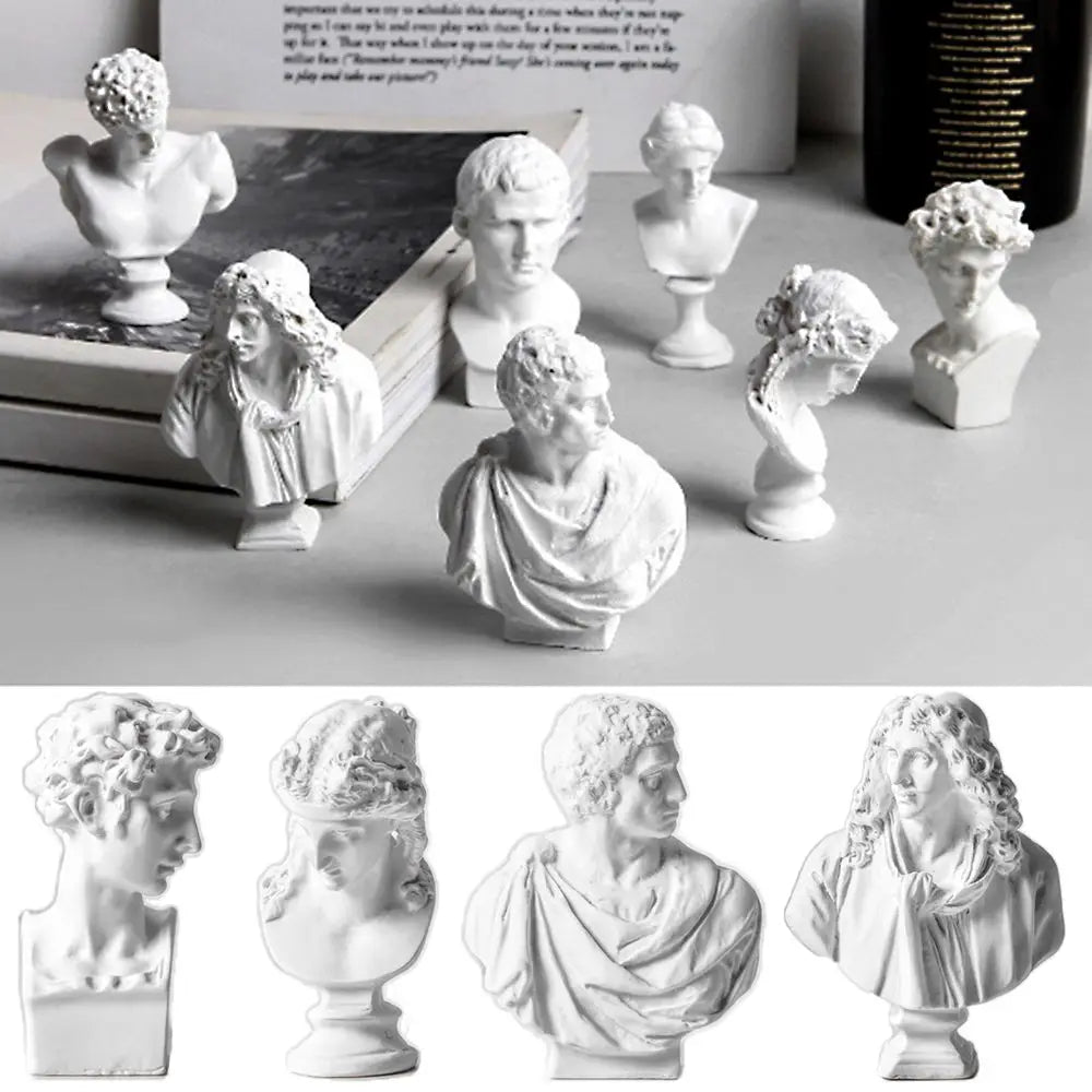 buste sculpté résine blanc classique agrippa aphrodite ares arias brutus david hermes moliere stgeorge