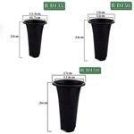pots plante moderne perforés noir transparent profonds jardinintérieur 10pcs 5pcs