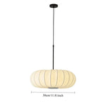 suspension lumineuse moderne pince rayures horizontales blanc opacité 50cm chambre salon restaurant