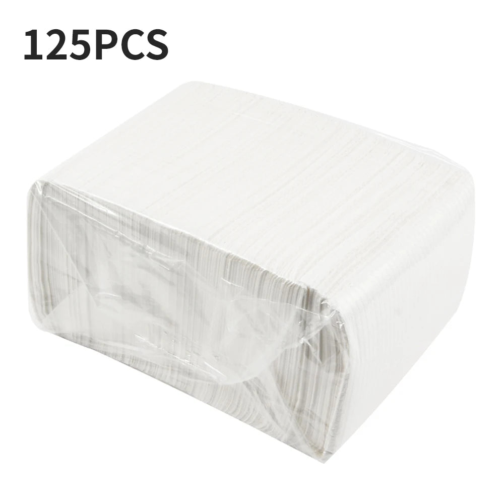 serviettes jetables rose violet blanc rayées modernes manucure outils scies taille grande