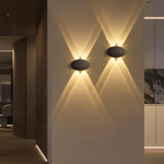 applique murale led moderne ip65 85v265v noir mat extérieure intérieure 13cm8cm