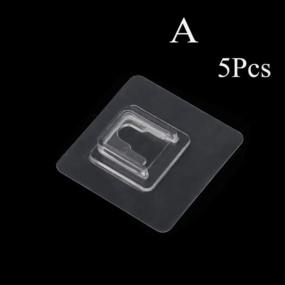 supports adhésifs muraux transparents étagères salle bain plastique minimaliste pièces