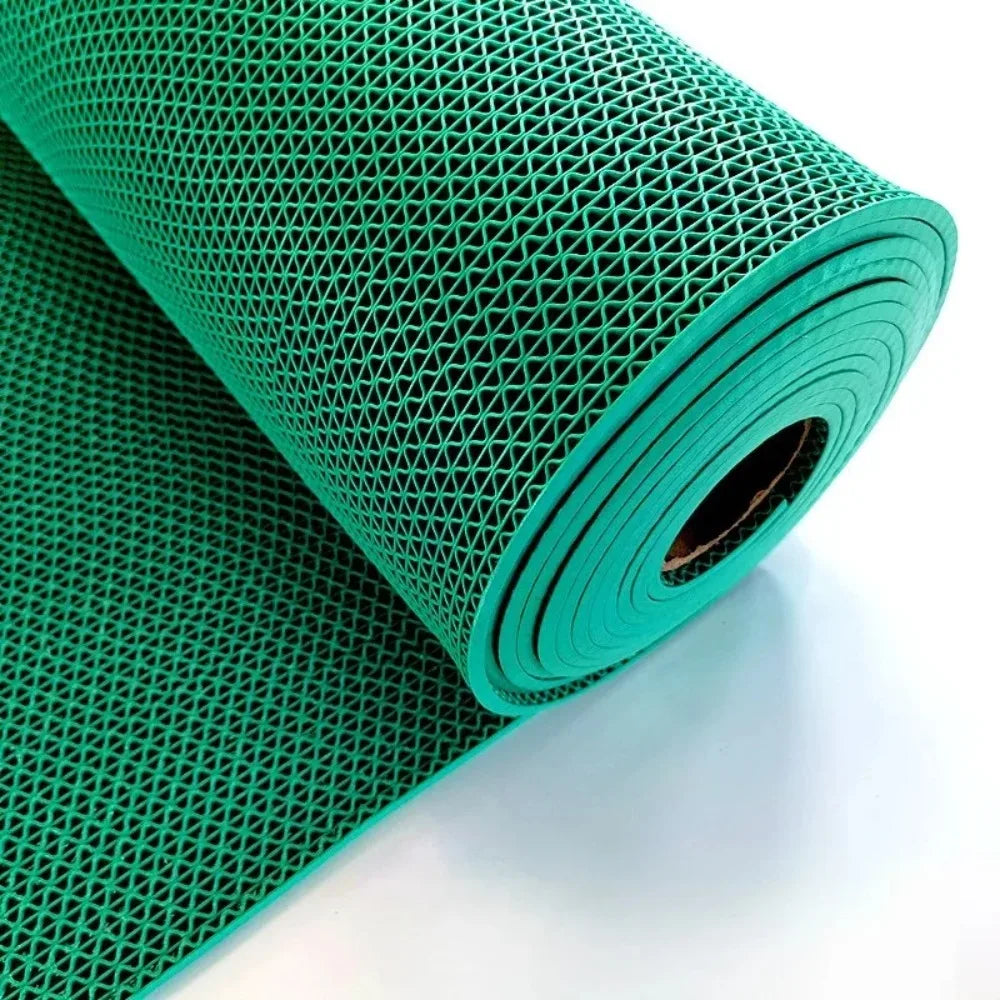 tapis sol pvc gris antidérapant maille moderne cuisine salle bain maison imperméable