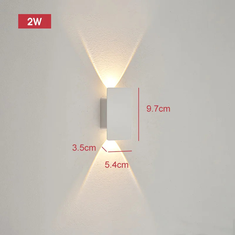 applique murale moderne extérieure led 18w 41cm noir résistante ip65 aluminium