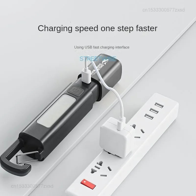 lampe poche led rechargeable lumineuse 1200 lumens distance 200m