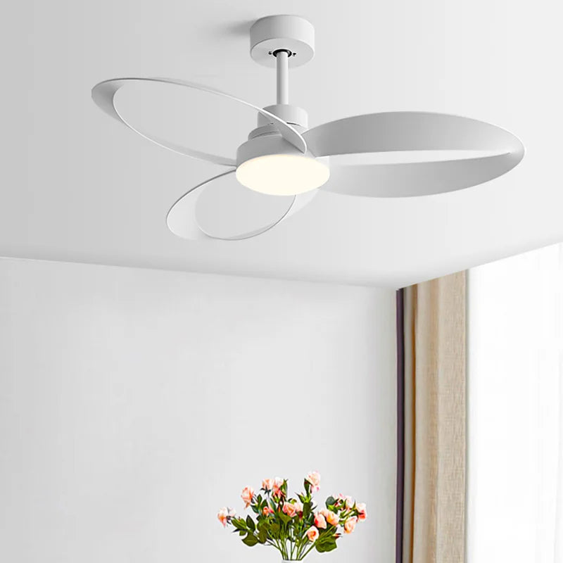 ventilateur moderne 24v led 249 2000 lumens télécommande 42 52 pouces blanc noir marronclair