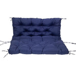 coussin balançoire extérieur gris capitonné imperméable rubans fixation banc jardin moderne