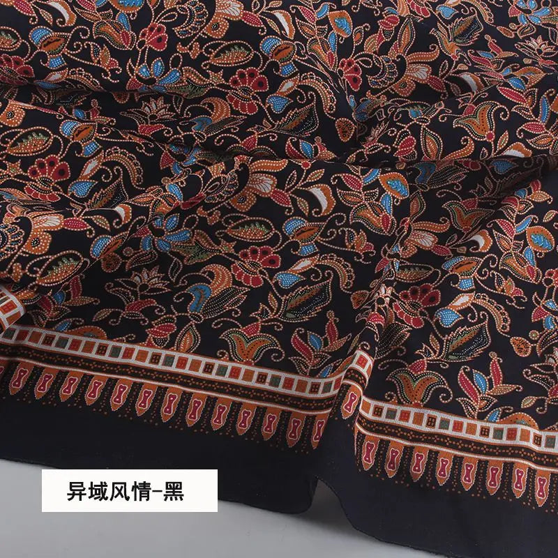 tissu coton lin motifs géométriques ethniques rouge bleu printemps automne hiver mariage fêtes traditionnel