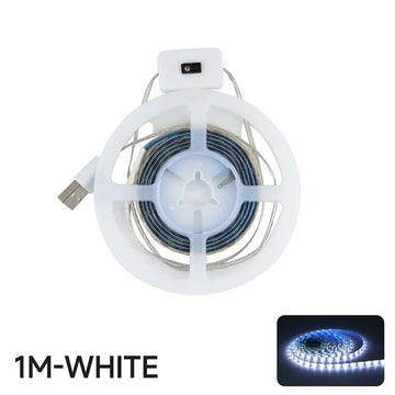 ruban led blanc moderne adhésif 60 led 6000k 5v usb câble 1m