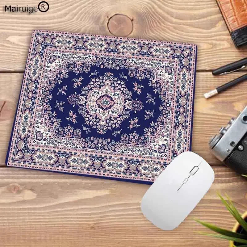 tapis souris persan motif traditionnel rouge noir bleu classique gaming desk mat souris clavier