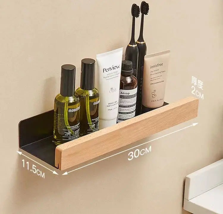 étagère murale bois blanc moderne rangement salle bain efficace anti humidité résistante corrosion minimaliste