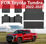 tapis sol noir rayures horizontales adhésif moderne poignées tpe toutes saisons toyota tundra 2022