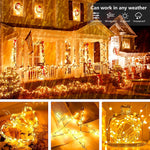 guirlande lumineuse led 10m 20m waterproof adhésive moderne noël décoration intérieure extérieure