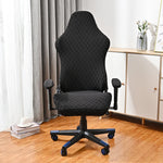housse chaise élasthanne polyester anti salissures couleurs noir blanc gris moderne ergonomique adjustable roulettes