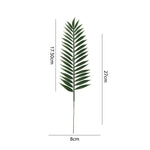 feuilles artificielles vertes modernes tringles vases céramique métal decorationextérieur