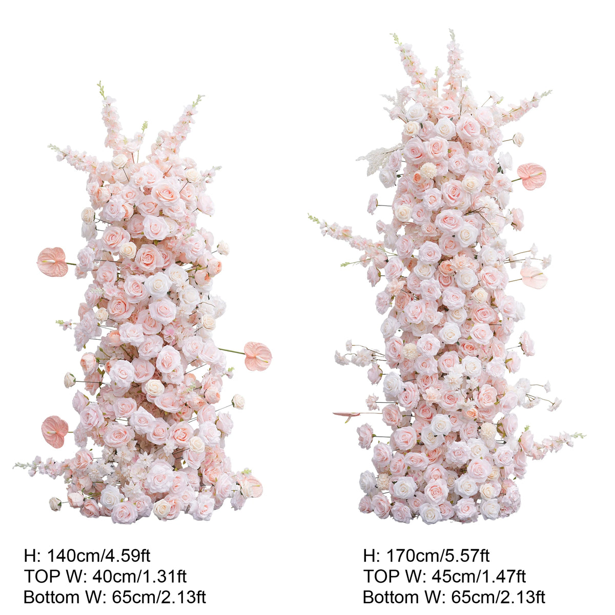 décoration mariage arbre artificiel rose clair fleurs modernes élégantes extérieurintérieur événement floral