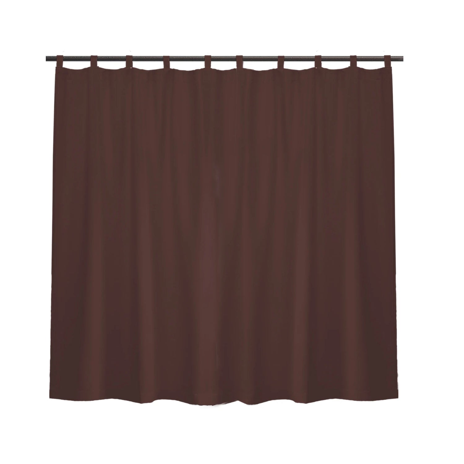 Image d'un rideau aux tons bruns, conçu dans un textile de haute qualité. Le rideau représente un élément essentiel, ajoutant une touche de couleur chaleureuse tout en assurant l'intimité. Ce rideau en textile brun est parfait pour ceux qui recherchent à la fois fonctionnalité et esthétique.