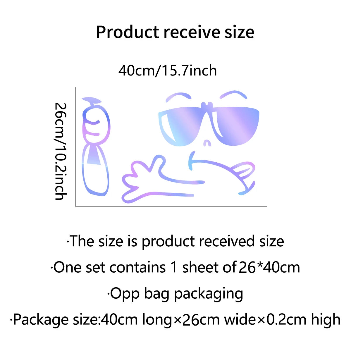 autocollants muraux souriant dessin animé violet bleu blanc modernes semi transparents chambre enfant decoration