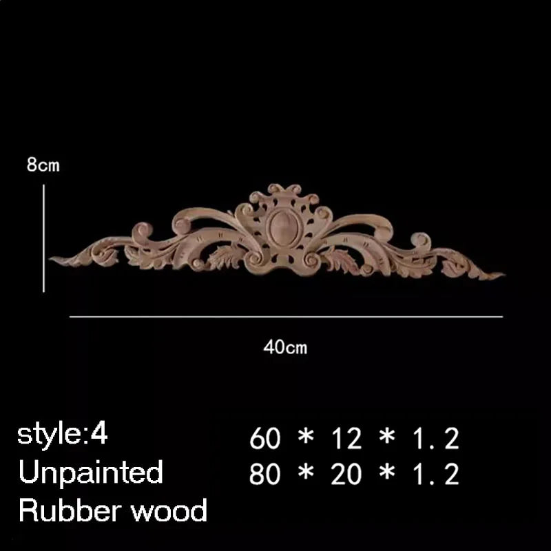 ornement decoratif bois fleur sculpte naturel classique baroque noel valentin mariage halloween pâques anniversaire