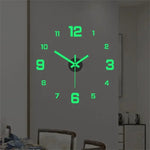 horloge murale luminose décollable chiffres brillants moderne minimalisteintérieur chambre salon