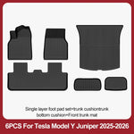 tapis sol voiture tesla model noir rayures horizontales moderne résistants lusure 10pcs sets
