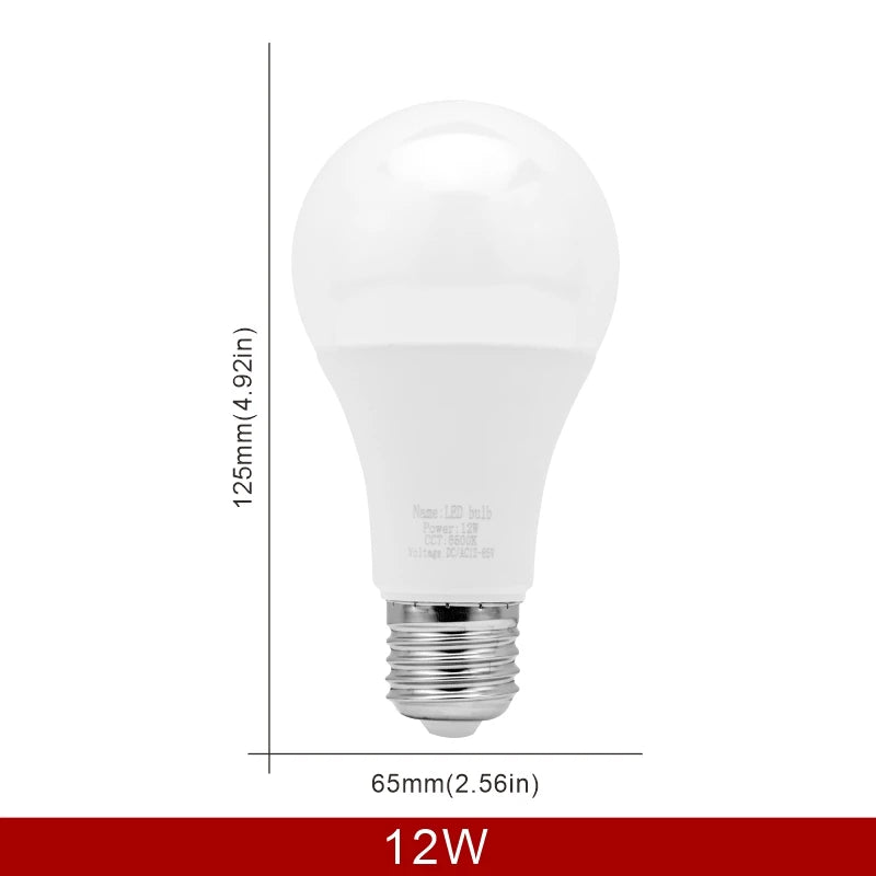 ampoule led e27 blanc froid chaud 12v 85v 3w 6w 9w 12w 15w 18w