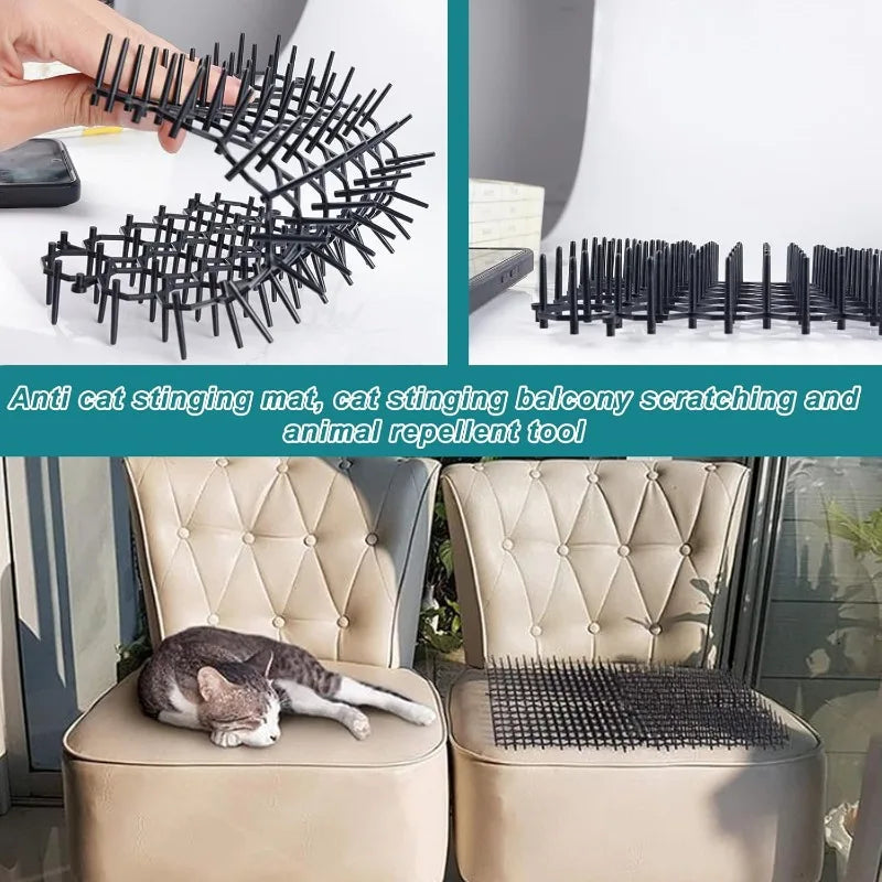 tapis anti chat noir maille fine adhésif anti escalade protection animaux moderne repousse chats
