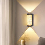 lampe murale moderne led 10w noir blanc texture granulée éclairage quotidien chambre salon entree