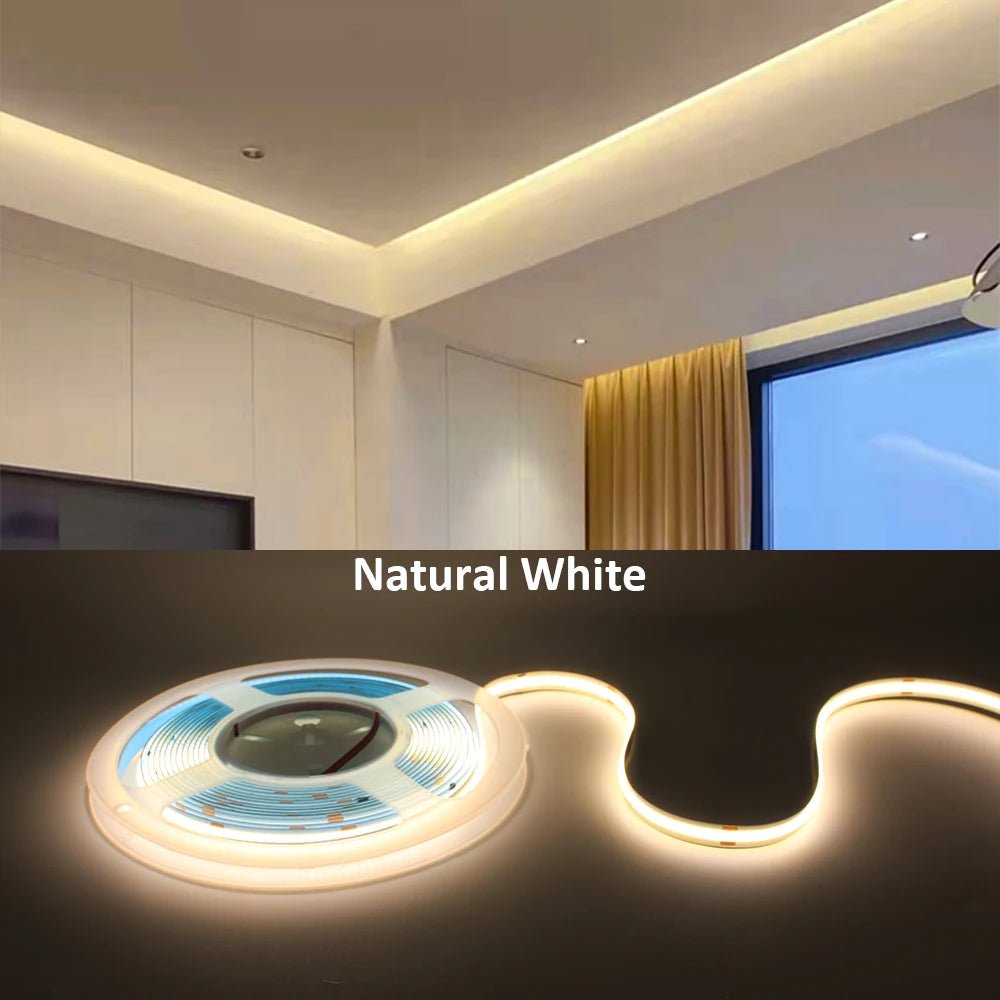 ruban led flexible 12v 3000k 4000k 6000k dimmable decoration maison moderne
