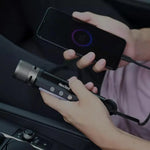 lampe poche led ultra lumineuse zoomable rechargeable alarme survie multifonctionnelle portable