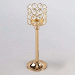bougeoir moderne or argent cristal élégant table maison mariage