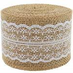 rubans décoratifs dentelés vintage rustique mariage fête emballage cadeau blanc beige vert rose bleu