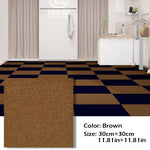 tapis auto adhésif moderne 30x30cm gris marron bleu marine carreaux noirs blancs salon chambre