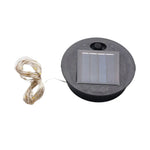 guirlande lumineuse solaire blanc motif géométrique moderne batterie solaire fil lumineux tringle fixation