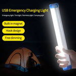 lampe camping rechargeable aimantée transparente moderne blanc bleu 60lm 249lm usb