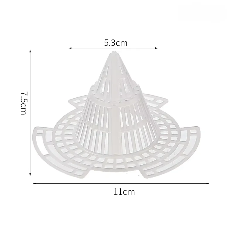 filtre drainage blanc perforations conique ventile racines anti pourriture plastique durable réutilisable moderne basse