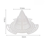 filtre drainage blanc perforations conique ventile racines anti pourriture plastique durable réutilisable moderne basse