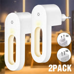 veilleuse led murale blanc moderne capteur crépuscule prise électrique économie energie chambre enfants