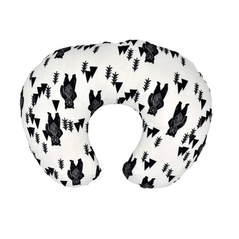 coussin voyage ergonomique forme coton motif fleurs animaux voyage confort bébé enfant