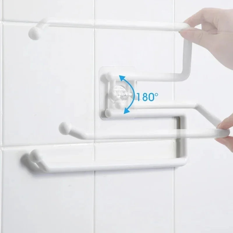 porte serviettes mural blanc motif carottes chats adhésif moderne cuisine salle bain tissue holder