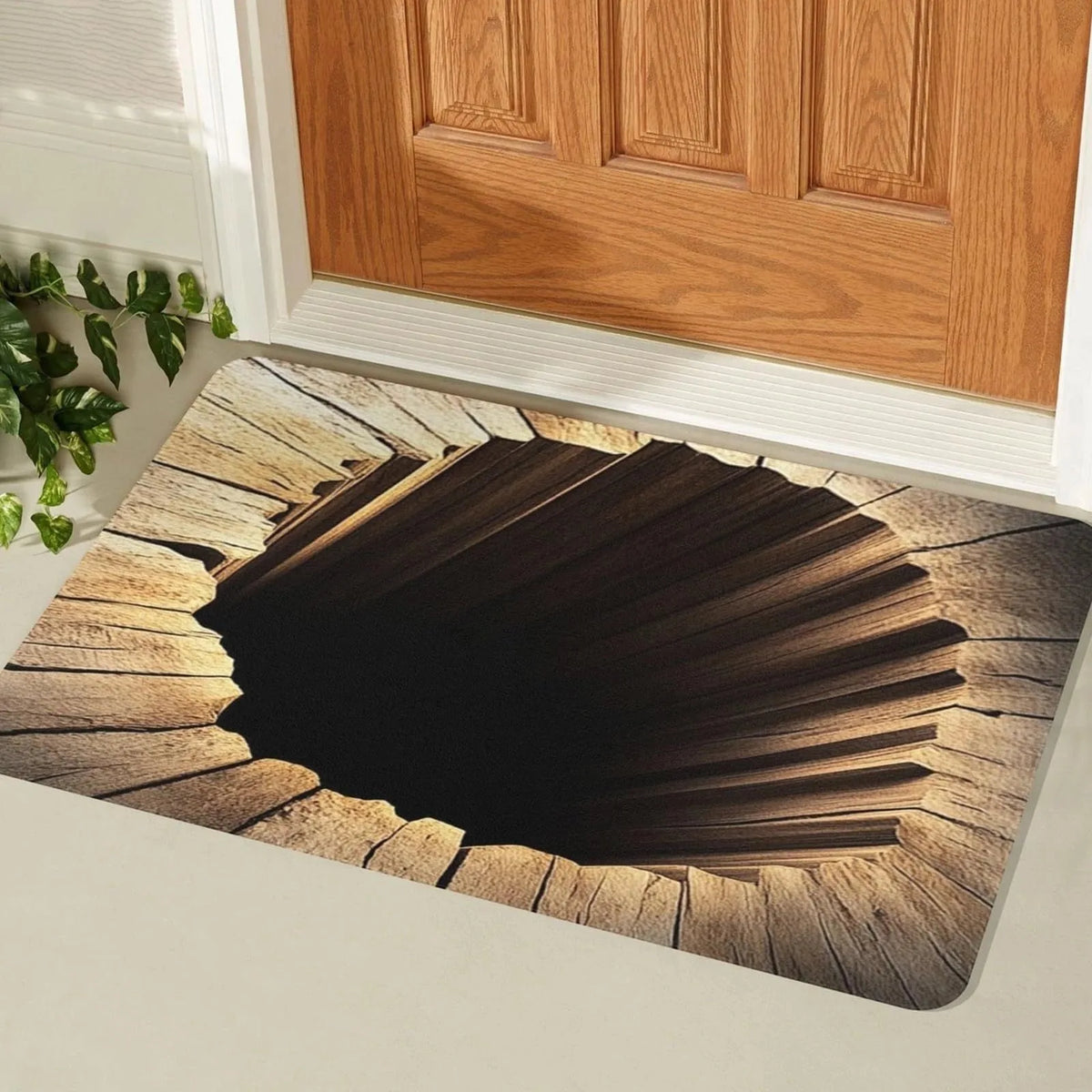 tapis sol intérieur moderne effet pierre 3d antidérapant 40x60cm gris noir beige blanc
