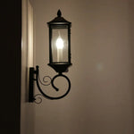lampe murale noire classique transparente détecteur mouvement entrée couloir chambre coucher