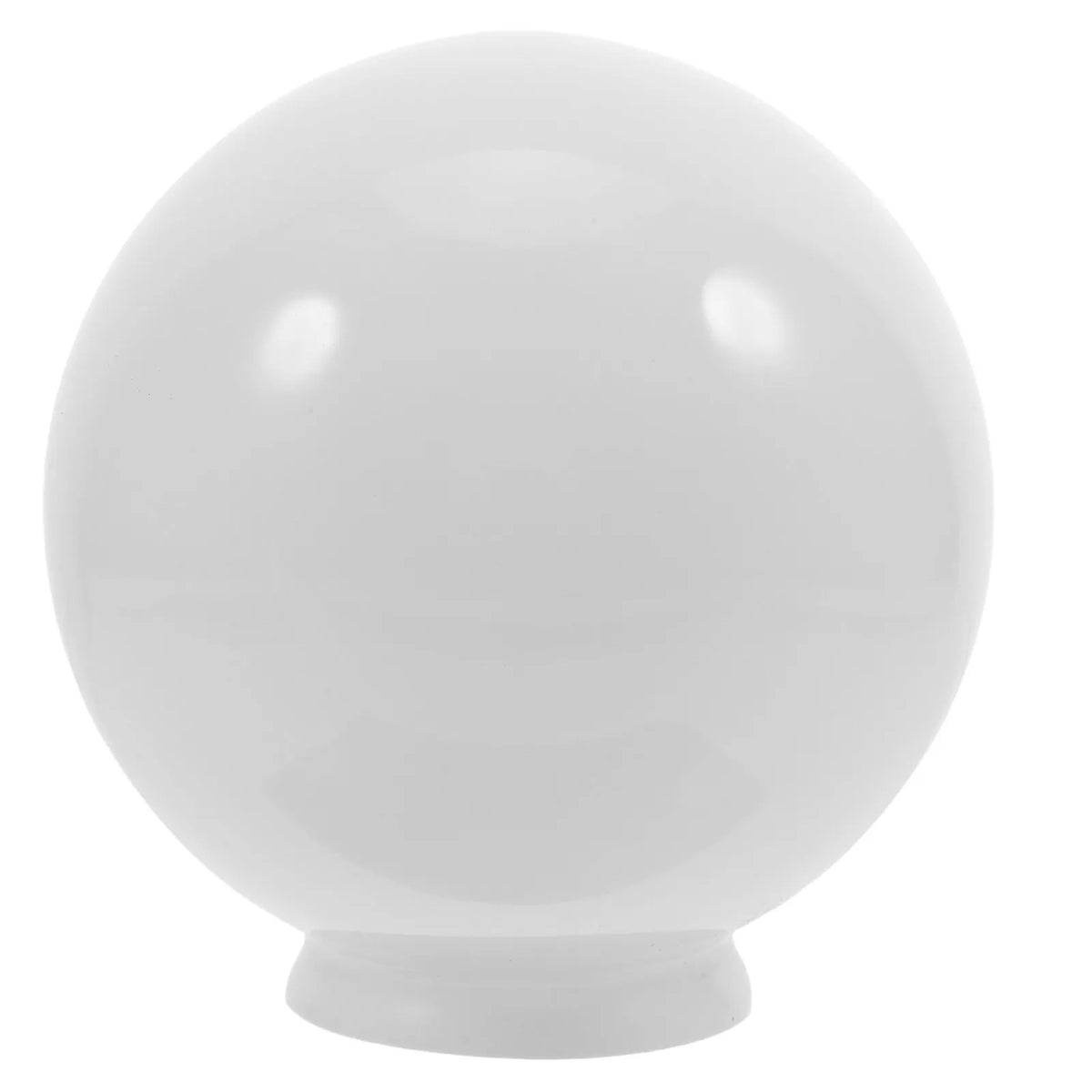 abat jour sphérique verre opale blanc moderne suspension remplacement lampe opaque tringle fixe globe